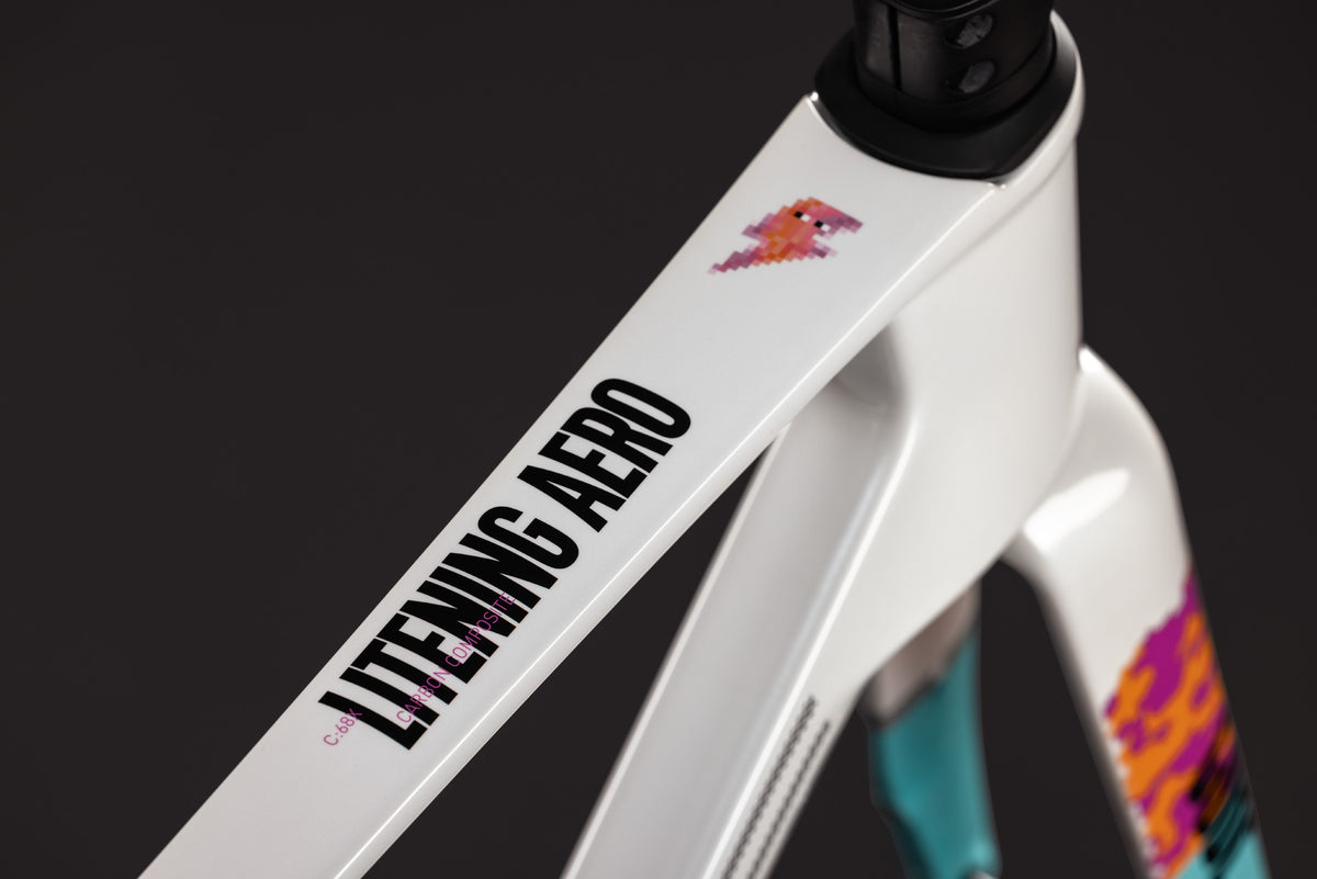CUBE Litening AERO C:68X Frameset graphic n white