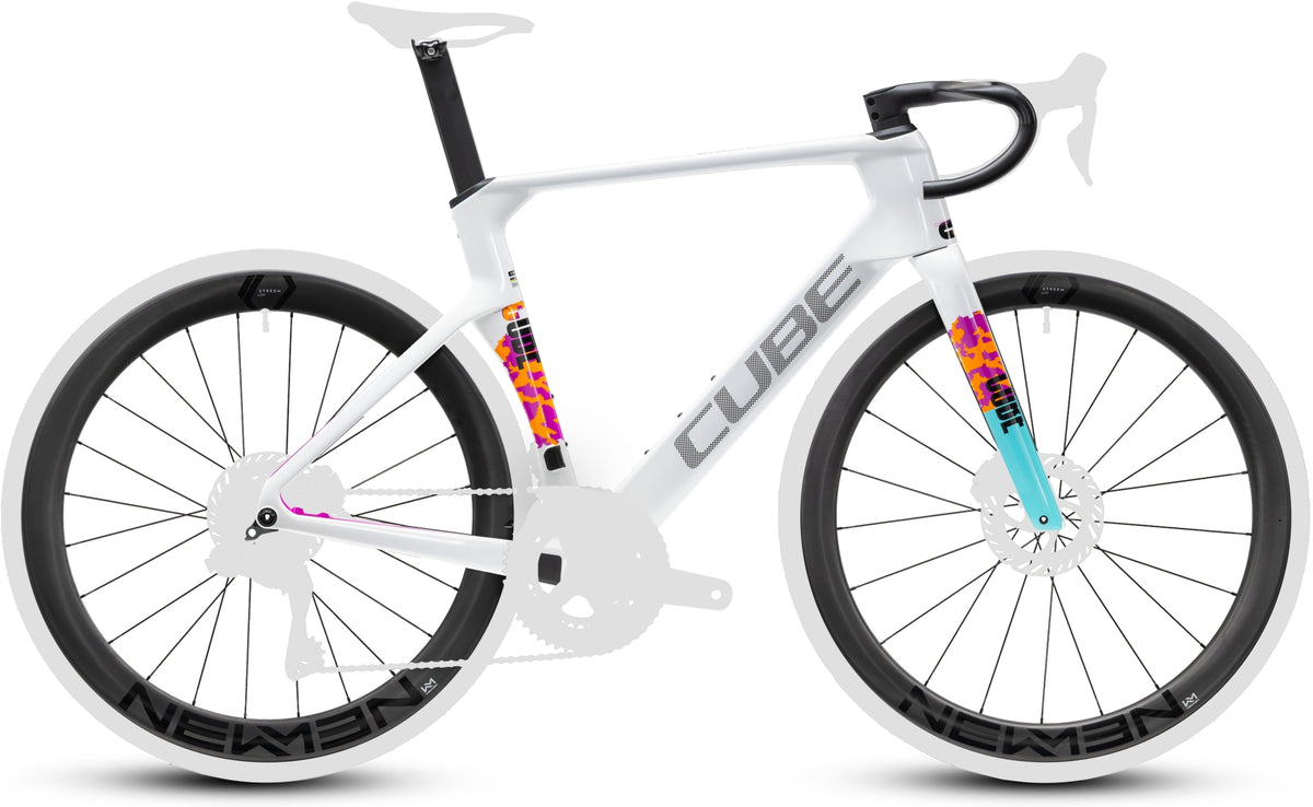 CUBE Litening AERO C:68X Frameset graphic n white
