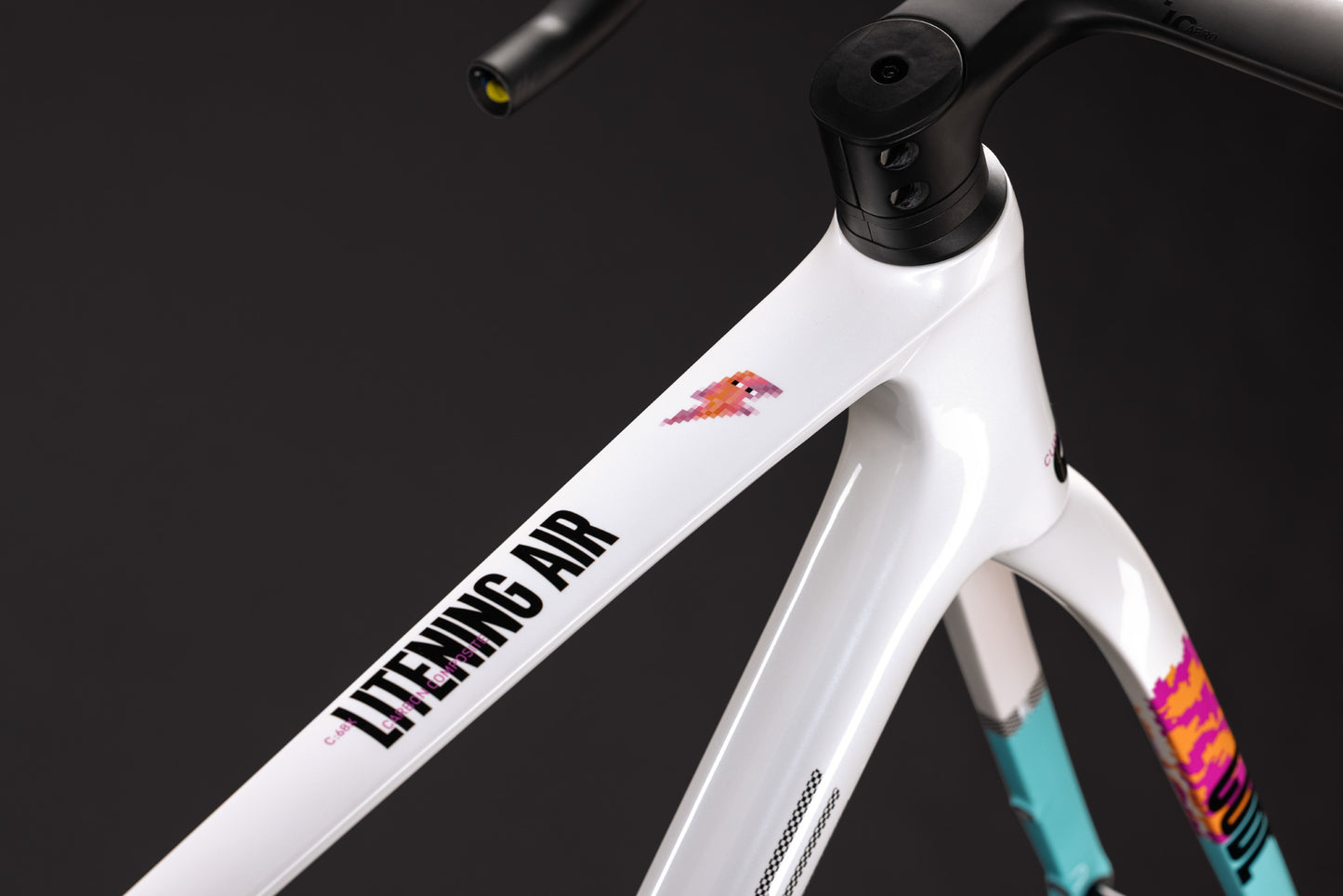 CUBE Litening AIR C:68X Frameset graphic n white